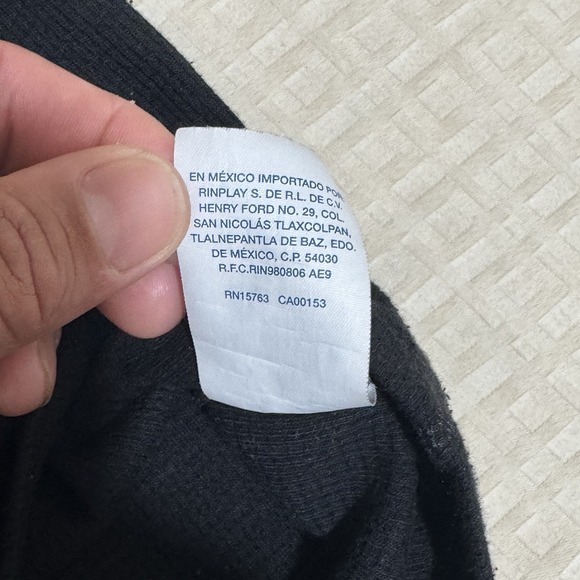 Polo Ralph Lauren Polo Bear Thermal Sleepwear Shirt Men XL Black Cotton Lounge - Picture 9 of 11